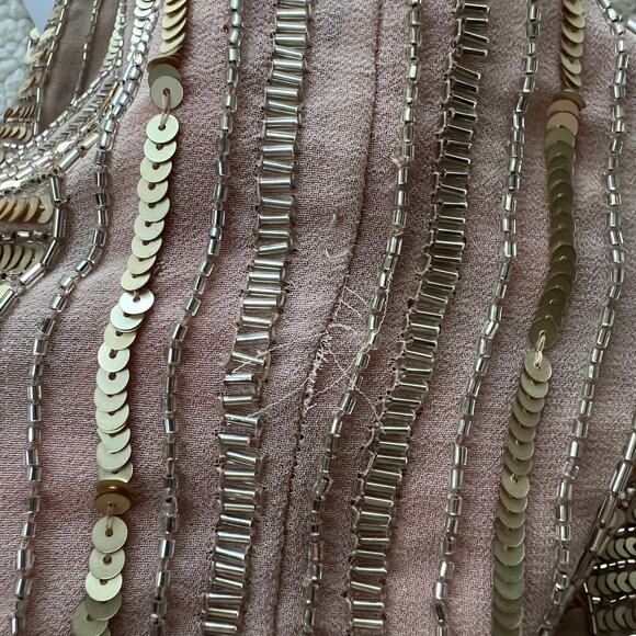 Aidan Mattox Rose Gold Short Sequin Evening Dress 4 - Picture 12 of 12